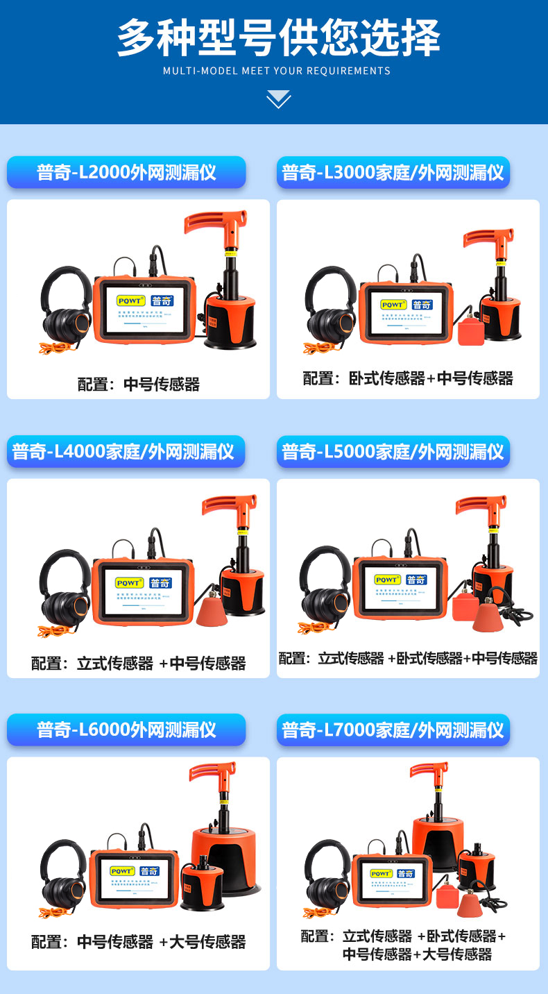 外網(wǎng)漏水檢測儀多型號展示