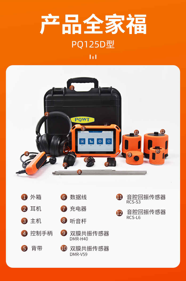 普奇PQ125D 管道漏水檢測儀