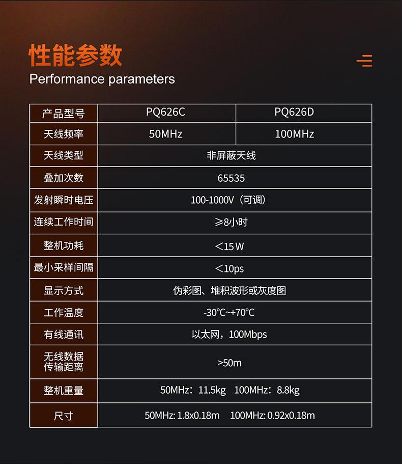 普奇PQ626地質(zhì)雷達(dá)