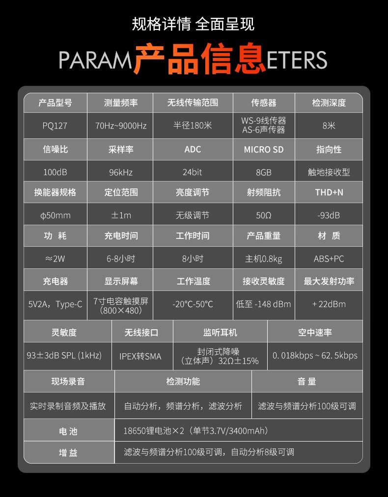 普奇PQ127壓?管道泄漏?動分析儀